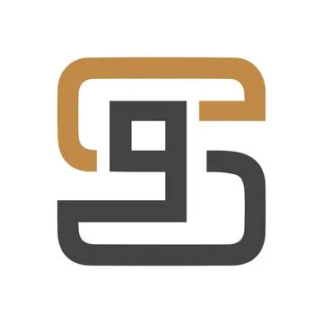 Initial letter QS logo or SQ logo vector design template Stock Illustration