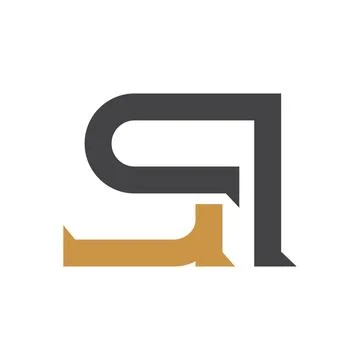 Initial letter QS logo or SQ logo vector design template Stock Illustration