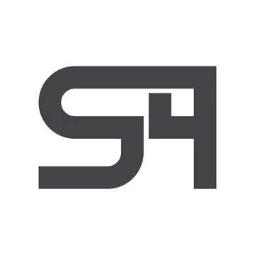 Initial letter QS logo or SQ logo vector design template Stock Illustration