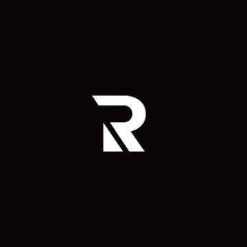 Initial letter R logo design Stock Illustration