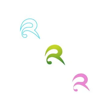 Initial letter R logo or RR logo vector design template Illustrazione stock