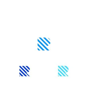 Initial letter R logo or RR logo vector design template Illustrazione stock