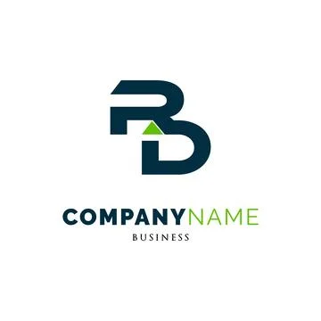 Initial Letter RD Icon Logo Design Template Stock Illustration