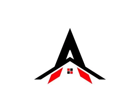 Initial letter A real estate logo vector Stock Illustration