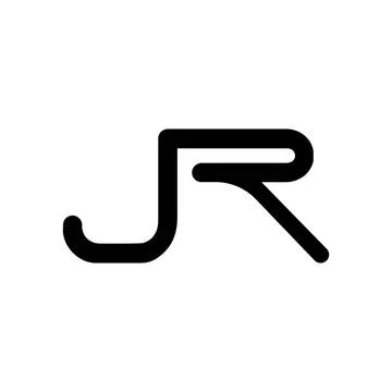 Initial letter rj logo or jr logo vector design template Stock Illustration