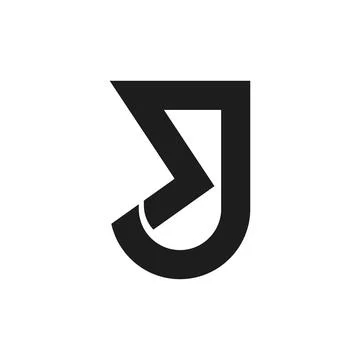 Initial letter rj logo or jr logo vector design template Stock Illustration
