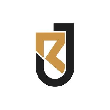 Initial letter rj logo or jr logo vector design template Stock Illustration