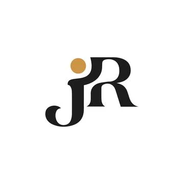 Initial letter rj logo or jr logo vector design template Stock Illustration