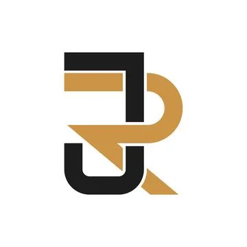 Initial letter rj logo or jr logo vector design template Stock Illustration