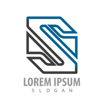 Initial letter S concept design. Symbol graphic template element vector Stock Illustration