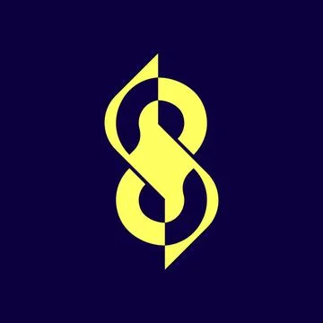 Initial letter S with a dashing lightning logo concept. イラスト素材