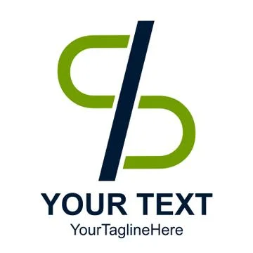Initial letter S logo design template element colored dark blue green for bus Illustrazione stock