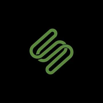 Initial letter S logo or SS logo vector design template Illustrazione stock