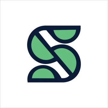 Initial letter S logo or SS logo vector design template Stock Illustration