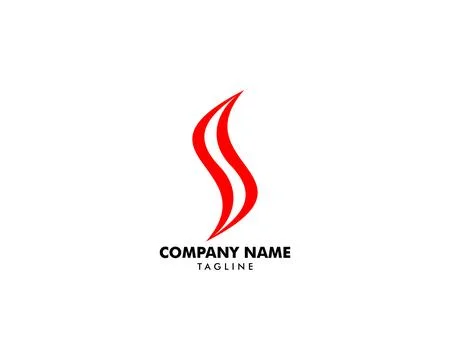 Initial Letter S Logo Template Design Stock Illustration