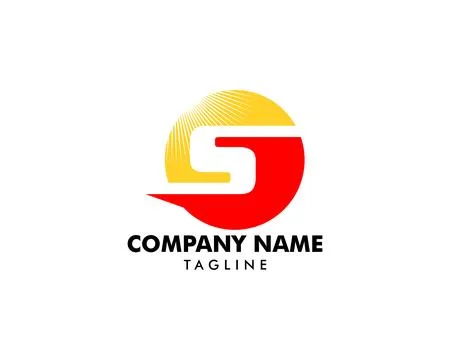 Initial Letter S Logo Template Design Stock Illustration