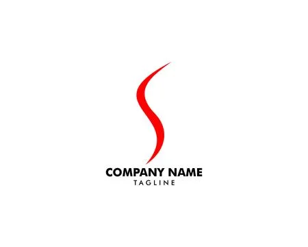 Initial Letter S Logo Template Design Stock Illustration