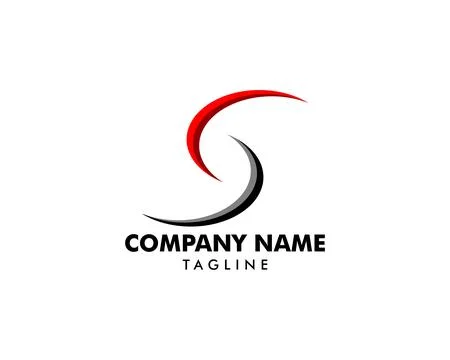 Initial Letter S Logo Template Design Stock Illustration