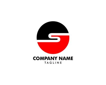 Initial Letter S Logo Template Design Stock Illustration