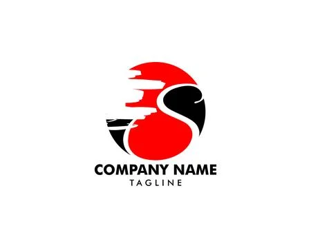 Initial Letter S Logo Template Design Stock Illustration