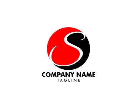 Initial Letter S Logo Template Design Stock Illustration