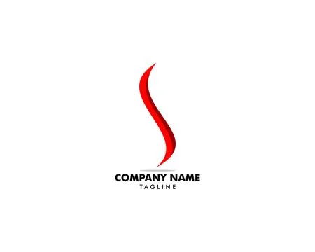 Initial Letter S Logo Template Design Stock Illustration