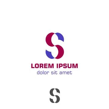 Initial letter s logoInitial letter S logo template Stock Illustration