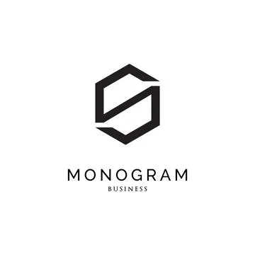 Initial Letter S Monogram Icon Logo Design Template Stock Illustration