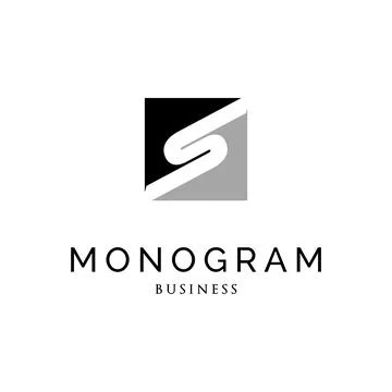 Initial letter S monogram logo design inspiration Stock Illustration