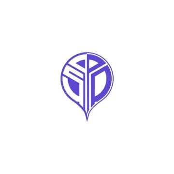 Initial letter S O Modern and unique location design Illustrazione stock