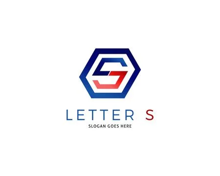 Initial Letter S Symbol Design Template Elements イラスト素材