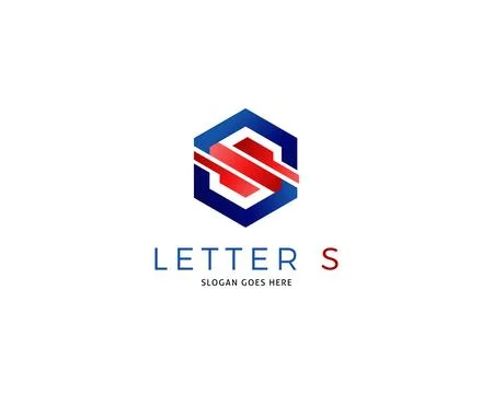 Initial Letter S Symbol Design Template Elements Stock Illustration