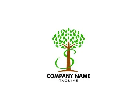 Initial letter s tree logo icon vector illustration design template Stock Illustration