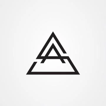 Initial letter SA icon logo vector design Illustrazione stock