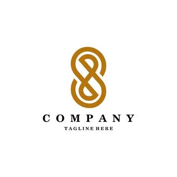 Initial letter SH linked logo design vector Stock Illustration