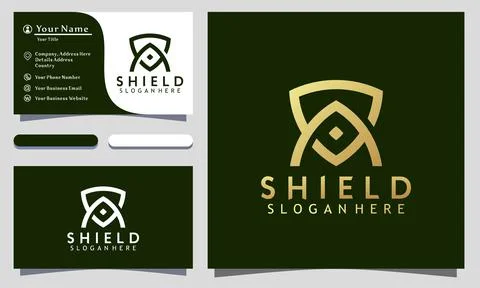 Initial Letter A Shield Safe modern logo design vector Illustration, business 스톡 일러스트