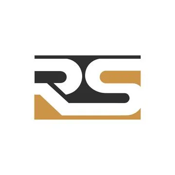 Initial letter SR logo or RS logo vector design template Stock Illustration
