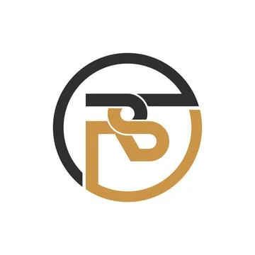 Initial letter SR logo or RS logo vector design template Stock Illustration