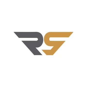 Initial letter SR logo or RS logo vector design template Stock Illustration