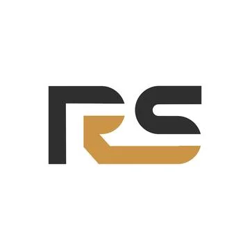 Initial letter SR logo or RS logo vector design template Stock Illustration