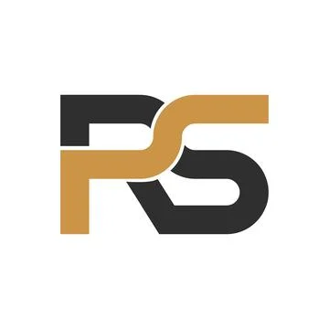 Initial letter SR logo or RS logo vector design template Stock Illustration