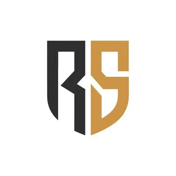 Initial letter SR logo or RS logo vector design template Stock Illustration