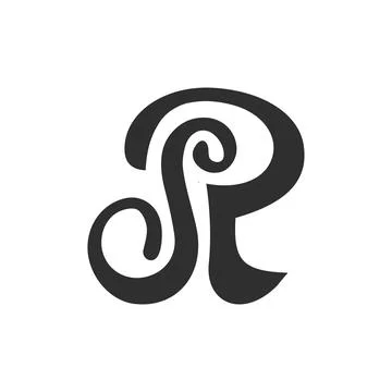 Initial letter SR logo or RS logo vector design template Stock Illustration