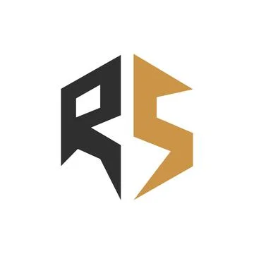 Initial letter SR logo or RS logo vector design template Stock Illustration