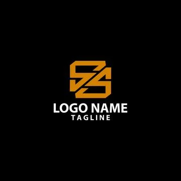 Initial letter SS logo design vector Illustrazione stock