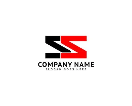 Initial Letter SS Logo Template Design Stock Illustration