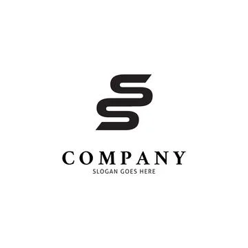 Initial Letter SS Logo Template Design Stock Illustration