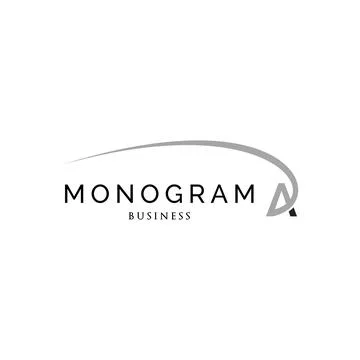 Initial letter A swoosh monogram logo design inspiration Stock Illustration