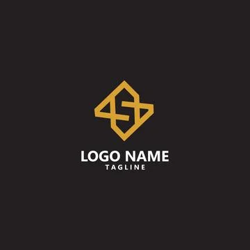 Initial letter SZ modern logo design vector Illustrazione stock