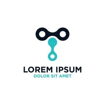 Initial Letter T Logo Design Vector Unique Modern For Computer &amp; Technology Stock Illustration